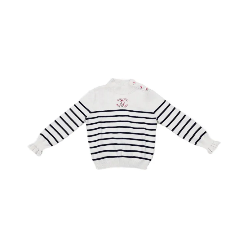 CHANEL FW22 Cashmere Sweater Women's White-0