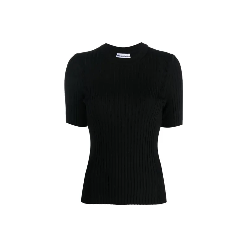 Rabanne Ribbed knit Wool blend Top-0
