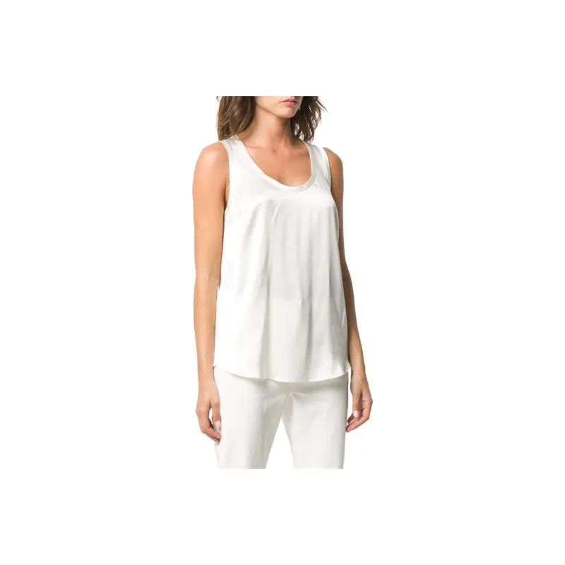 Brunello Cucinelli Scoop Neck Sleeveless Tank Top-0
