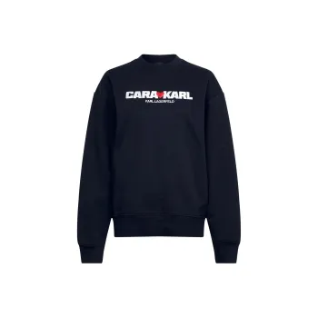 KARL LAGERFELD X Cara Delevingne Logo-print Sweatshirt