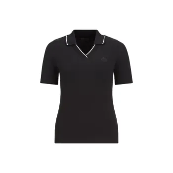 Moncler Logo Patch Short Sleeve Polo Shirt