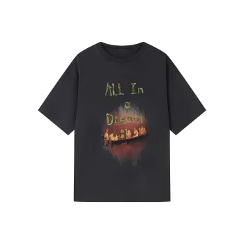 UOOYAA Rock Poets Series T-Shirts Women's Dark Gray