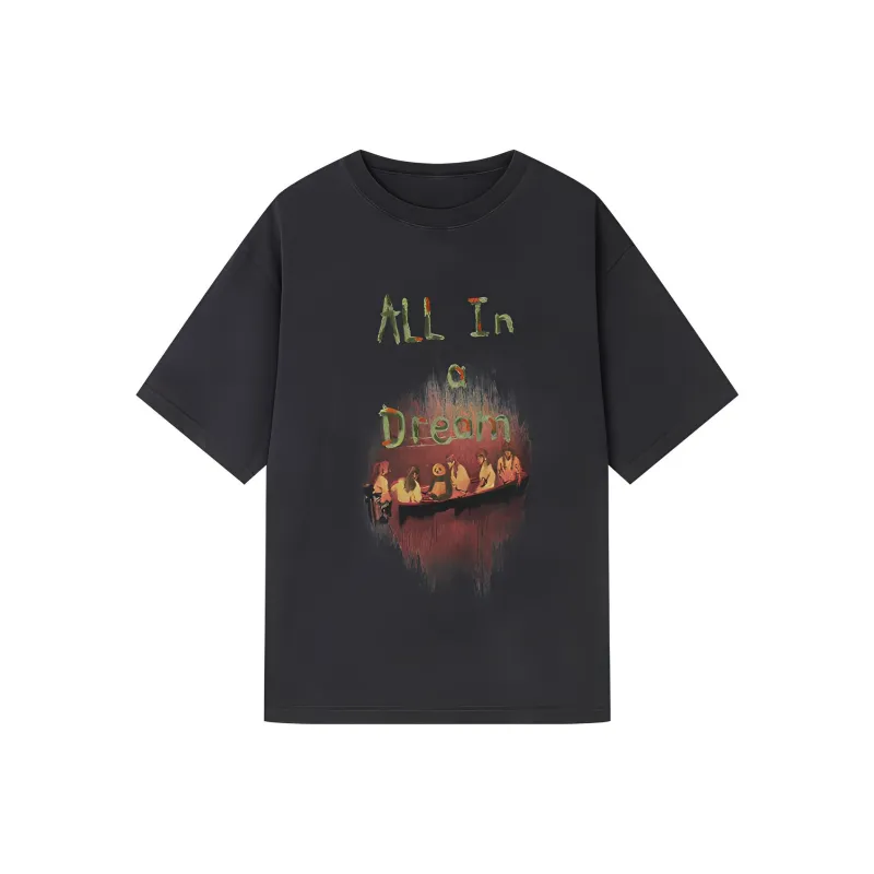 UOOYAA Rock Poets Series T-Shirts Women's Dark Gray-0