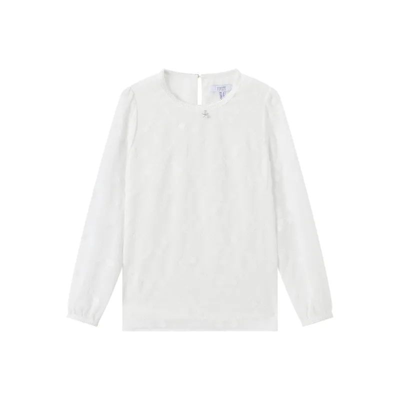 FINITY Chiffon Shirts Women's White-0