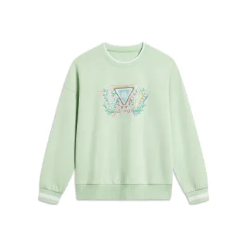 LiNing Sports Life Collection Sweatshirt Women's Bamboo Green
