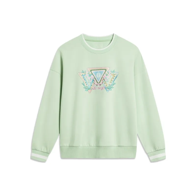 LiNing Sports Life Collection Sweatshirt Women's Bamboo Green-0