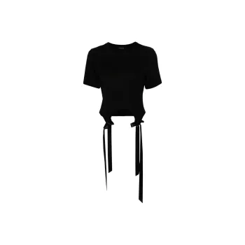 SIMONE ROCHA Bow Tail Easy T Shirt 'Black'