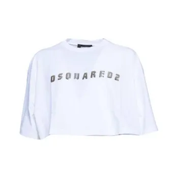 DSQUARED 2 Cropped Oversize Fit T-Shirt