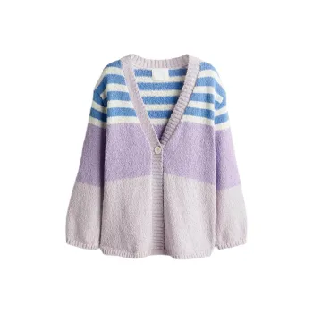 H&M Knitwear Women's Lilac/Stripes