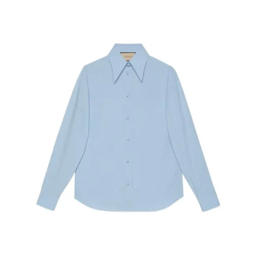 GUCCI Pointed collar Cotton Shirt