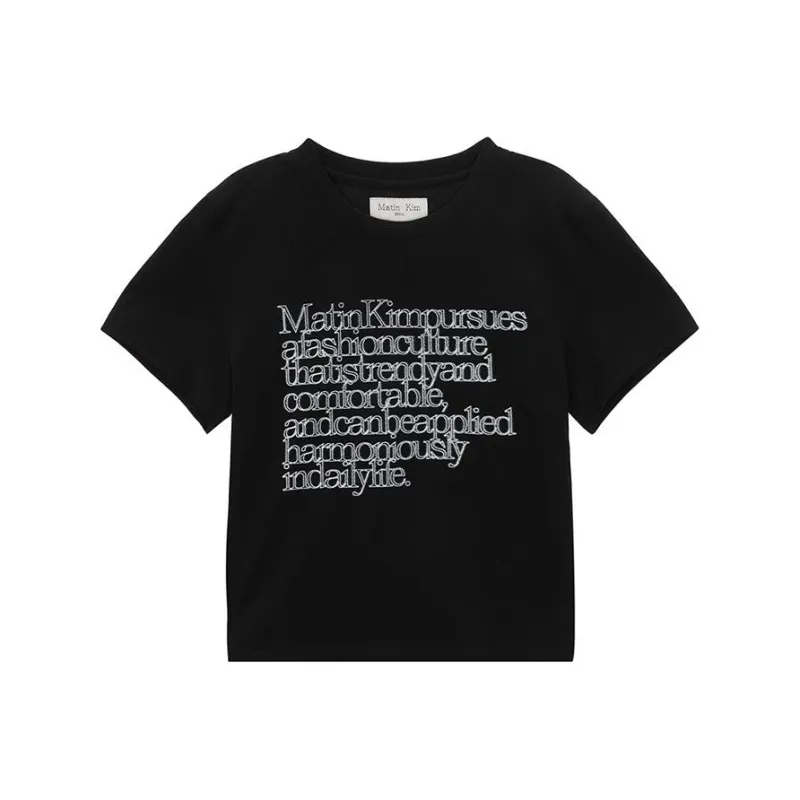 MATIN KIM T Shirt Women's Black-0