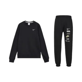 Nike Sweatshirt Set Unisex Black