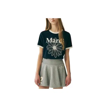 MARDI MERCREDI SS25 T Shirt Women's Marine Ivory White Korean Style