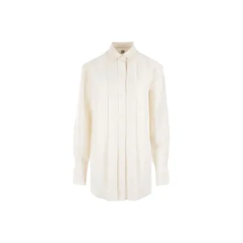 TOTEME Decorative Pleats Long-Sleeved Blouse