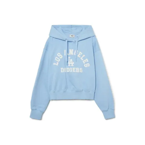 MLB Base Logo Sweatshirts Women's Cream Blue