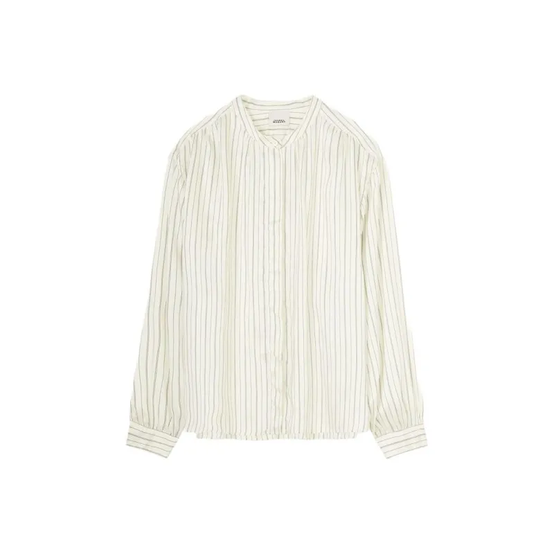 ISABEL MARANT Ulys Band-collar Shirt-0