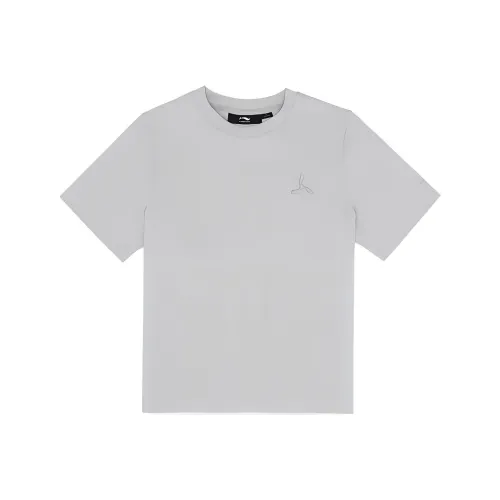 LI NING 1990 Commuter Series T Shirts Women's Ma Gray Green