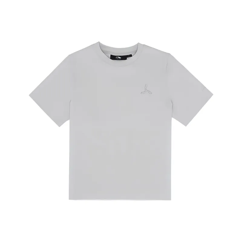 LI NING 1990 Commuter Series T Shirts Women's Ma Gray Green-0