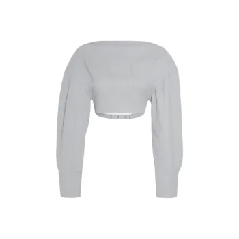 Jacquemus Casaco Cropped Tee 'Light Grey'