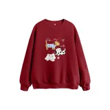 Burgundy (Round Sweatshirt)