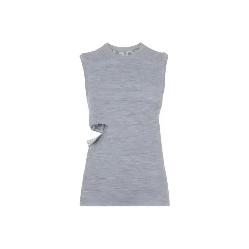 FENDI Sleeveless Reversible Knitted Top-0