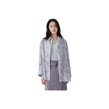 TKY SHOP Shirt Women's Purple Floral
