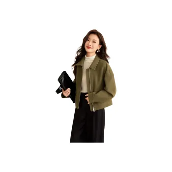 Mo Han Yi Mei Jackets Coats Women's Pickle Green