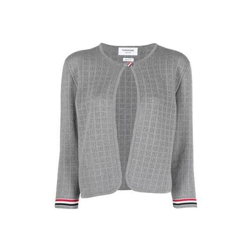 THOM BROWNE Grid stitch Cropped Cardigan