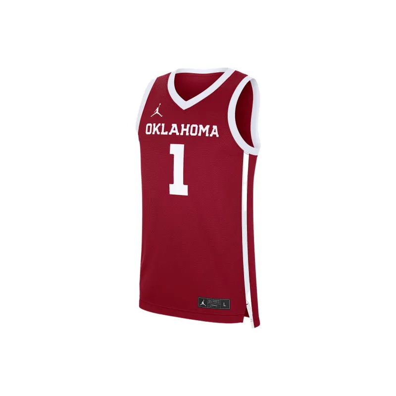 Jordan Oklahoma Sooners Replica Men's Jordan Brand College Basketball Jersey-0