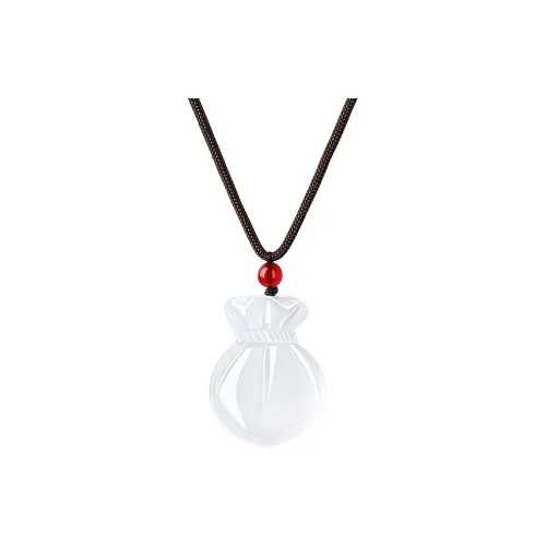 FANSHINER Natural Chalcedony Necklaces Unisex