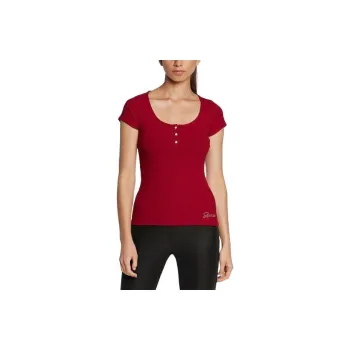 GUESS T-Shirts Women's Burgundy
