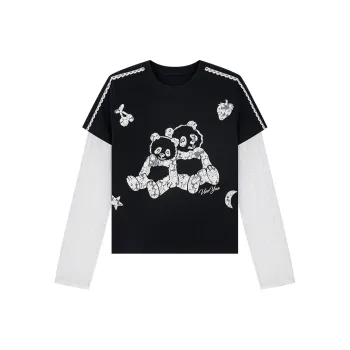 UOOYAA T Shirts Women's Black
