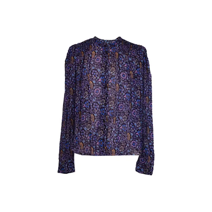 ISABEL MARANT ETOILE Maria Floral Printed Long-Sleeved Blouse-0
