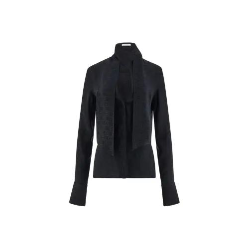 Ferragamo Gancini jacquard Silk Blouse
