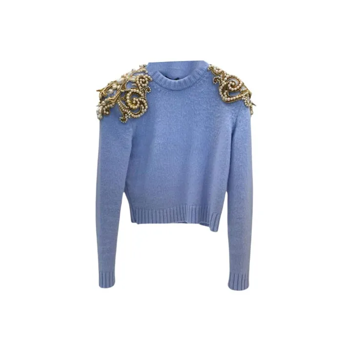 BALMAIN FW22 Sweater Women's Blue-0