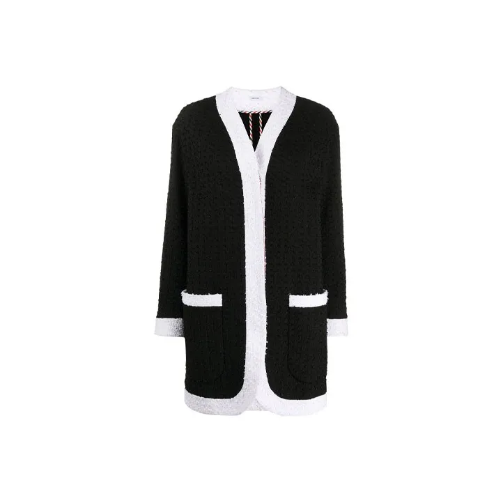 THOM BROWNE Unconstructed Tweed Cardigan Jacket-0