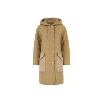 Burberry Quilted Hooded Drawstring Coat