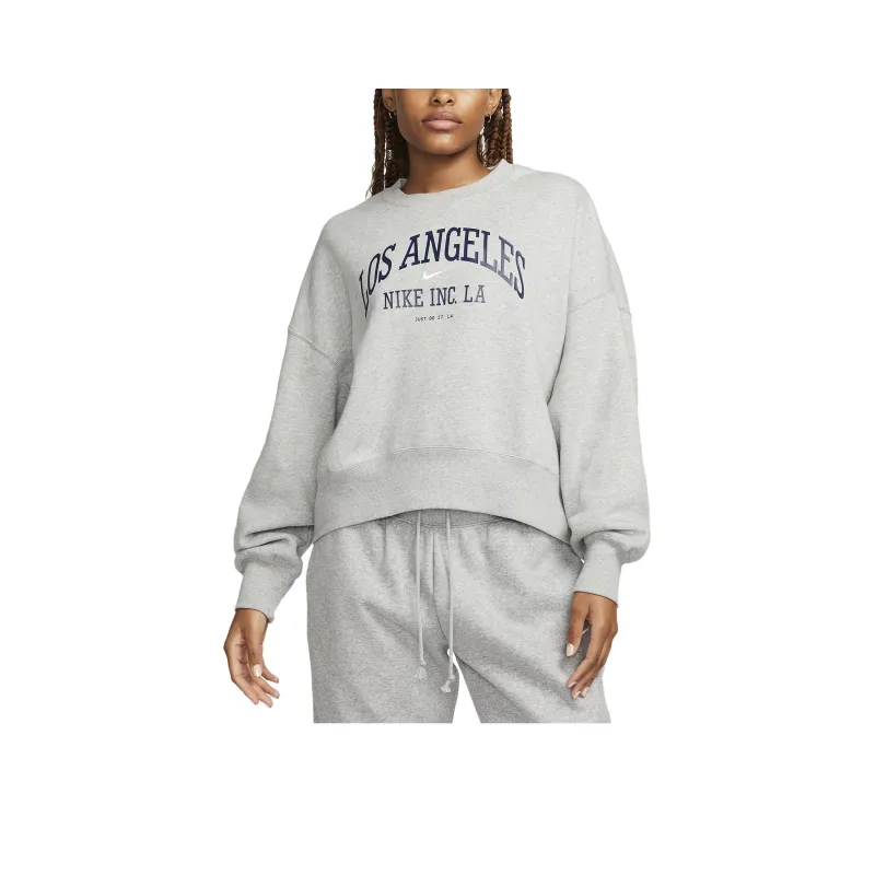 Nike Sportswear Phoenix Fleece Women's Over-Oversized Crew-Neck Graphic Sweatshirt-0