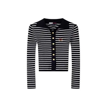 Tommy Hilfiger Knitwear Women's Navy Blue White Stripes