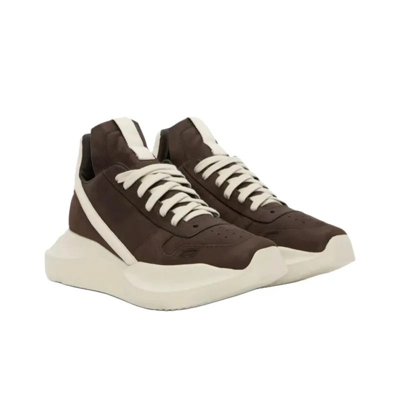 RICK OWENS/RO Low Top Casual Shoes Women's Dark Coffee-2
