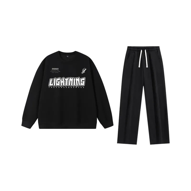 LIGHTNING MONSTER Sweatshirt Set Unisex-0