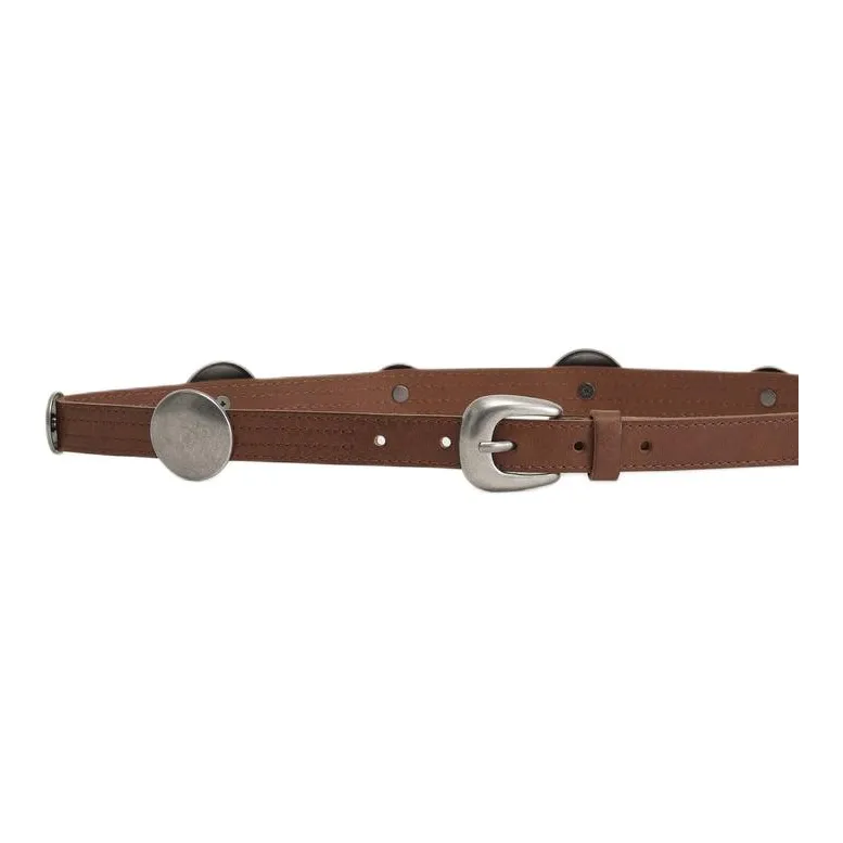ZARA Leather Belts Women's Dark Brown -2