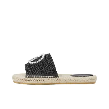 GUCCI Interlocking Slide Slippers Women's Black