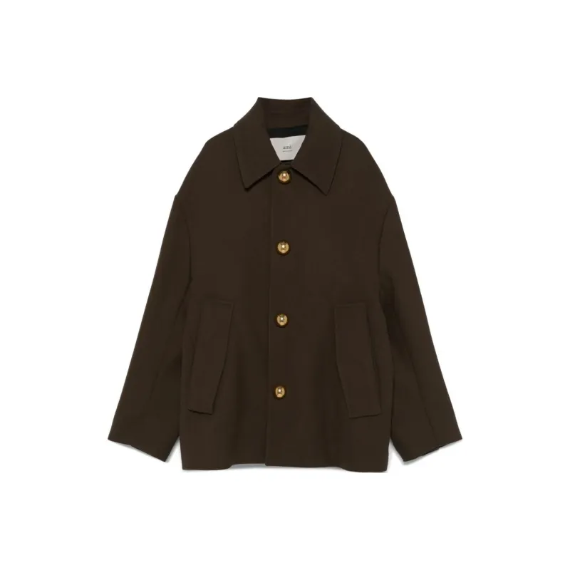 AMIPARIS Long Sleeved Straight Hem Jacket-0