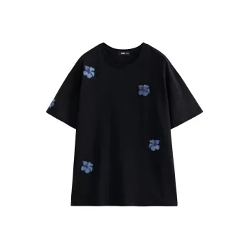 Initial Language T Shirt Women's Black