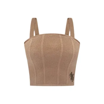 AMIRI Stack Knit Bustier Camisole Women's Brown