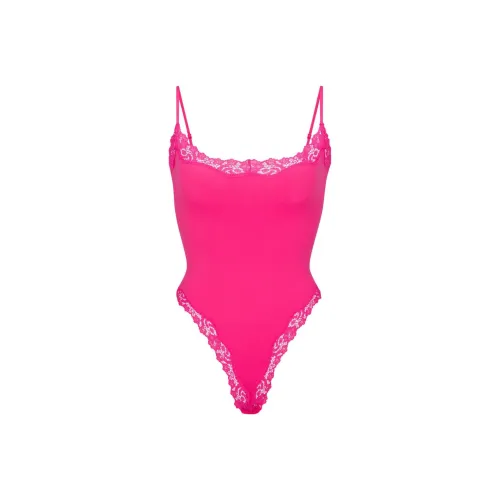 Skims Bodysuits Women's Rose Red
