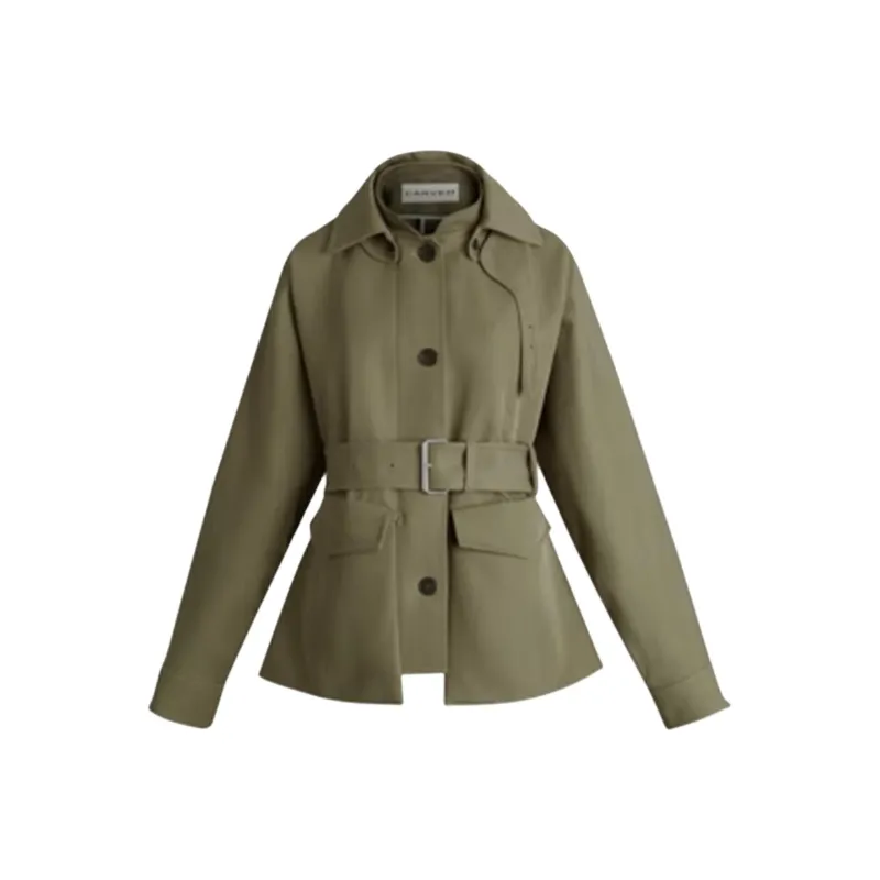 CARVEN SS22 Jackets Coats Women's Olive Green-0