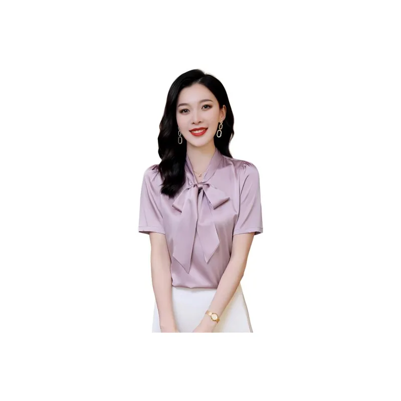 Yi Mengyuan Heavyweight Mulberry Silk Silk Shirt Women's-3
