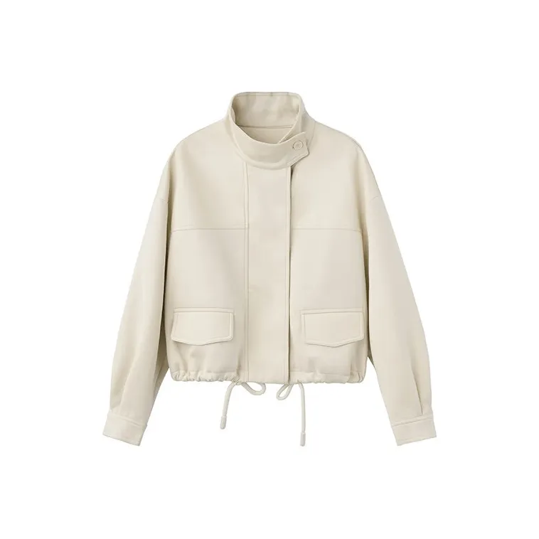 BASIC HOUSE Jackets Coats Women's Beige-0